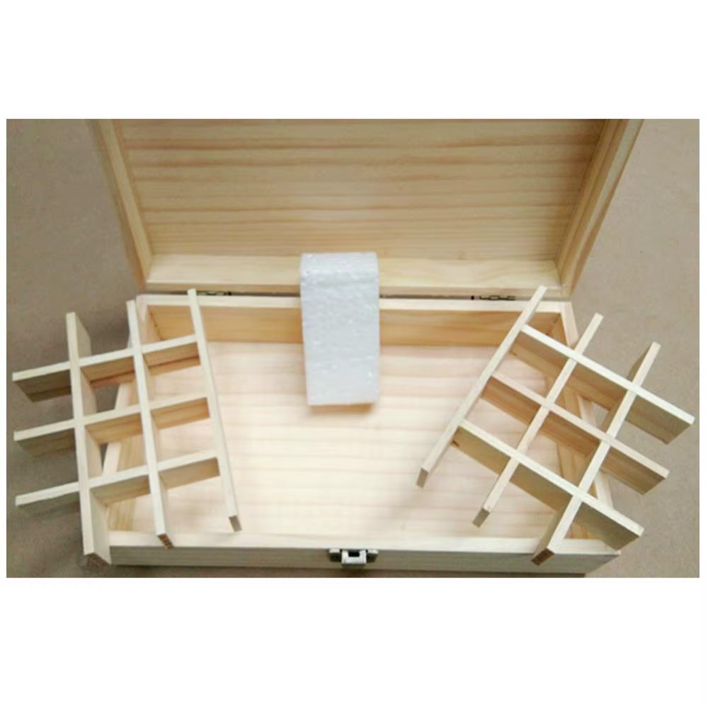 Boîte d'huile essentielle en bois