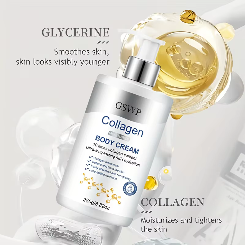 Crème hydratante pour le corps au collagène GSWP : Formule légère et non grasse