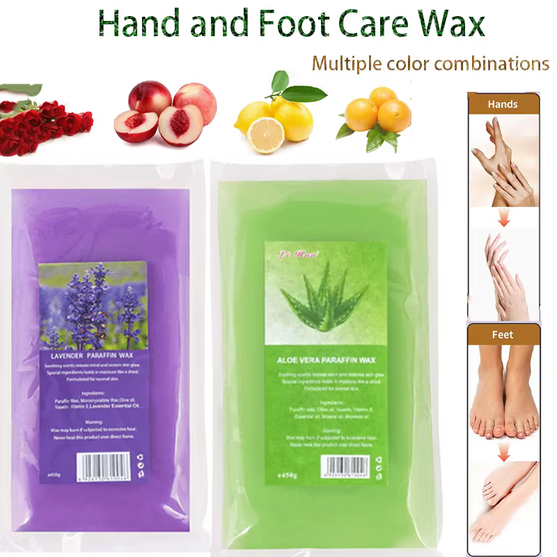 Cire de paraffine pour soins des mains et des pieds