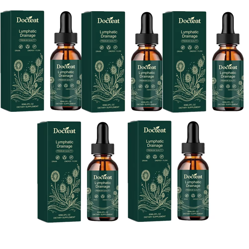 Gouttes de drainage lymphatique naturelles pures 60 ml - Favorisent la récupération et la maintenance de la fonction