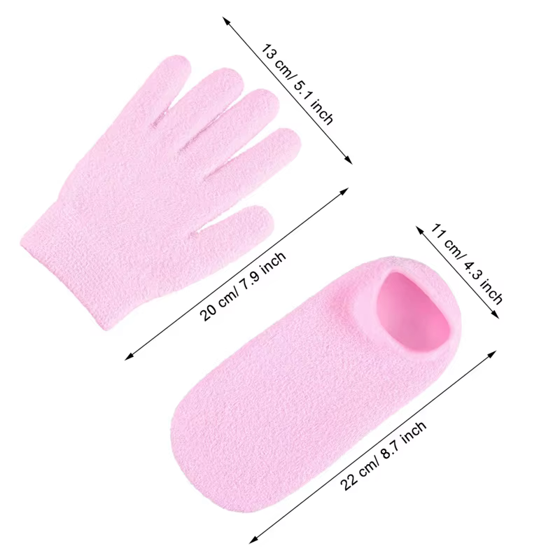 A98G-3X Gel hydratant chaussettes gants ensemble mains pieds soins de la peau Spa traitement