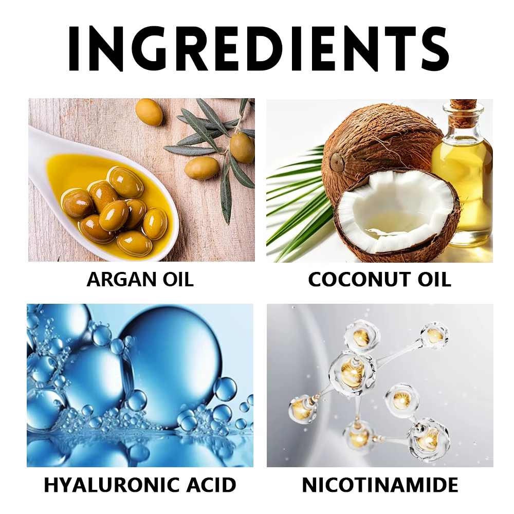 Huile de soin capillaire sans rinçage, traitement à l'huile d'argan, de noix de coco et d'olive, vitamine E, pour des cheveux brillants, lisses et nourris, solution capillaire nourrissante, 1/2 pièces
