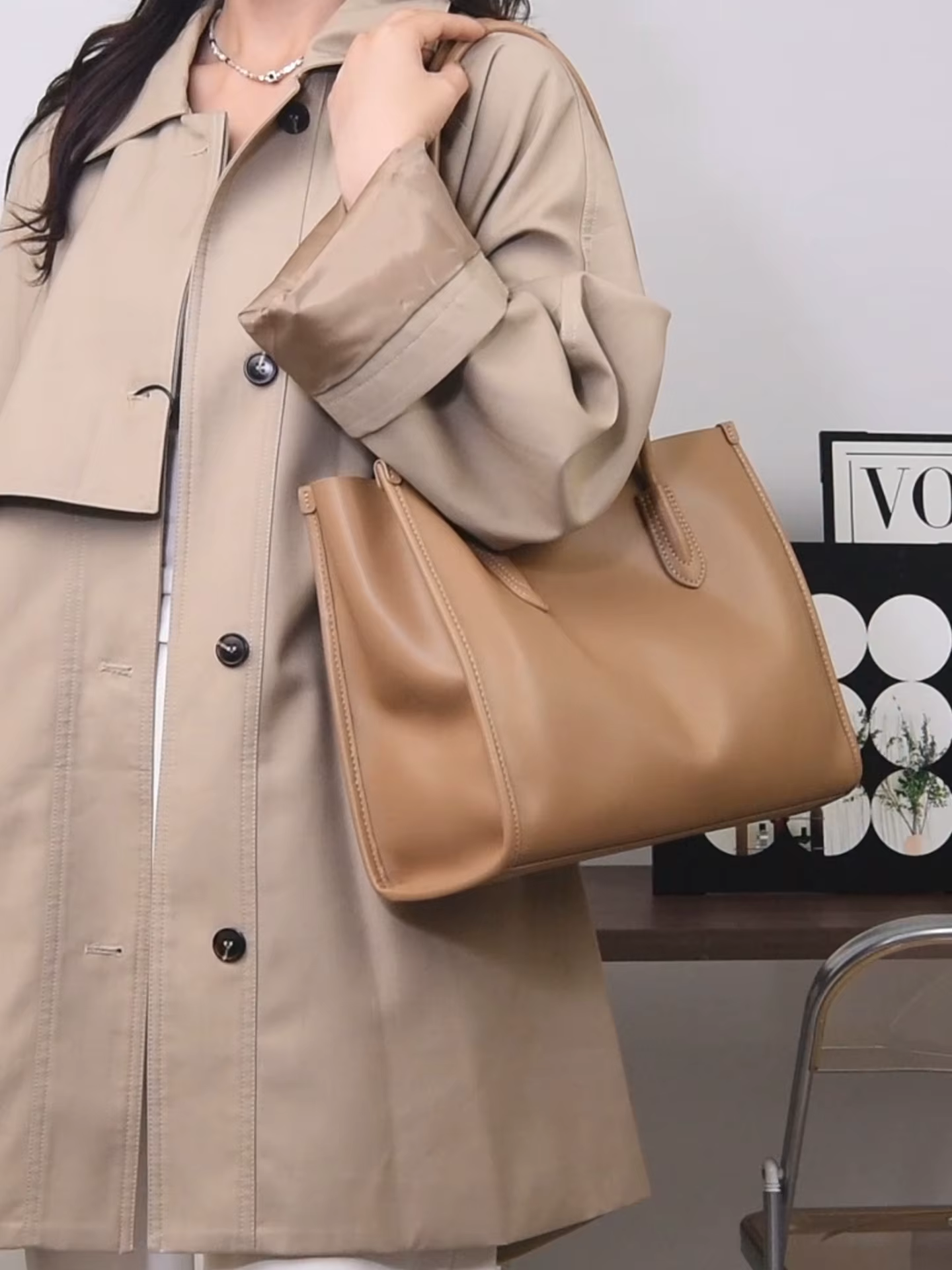 Sac à main en cuir véritable pour femme, sac bandoulière à poignée haute, sac fourre-tout haut de gamme grande capacité pour femme
