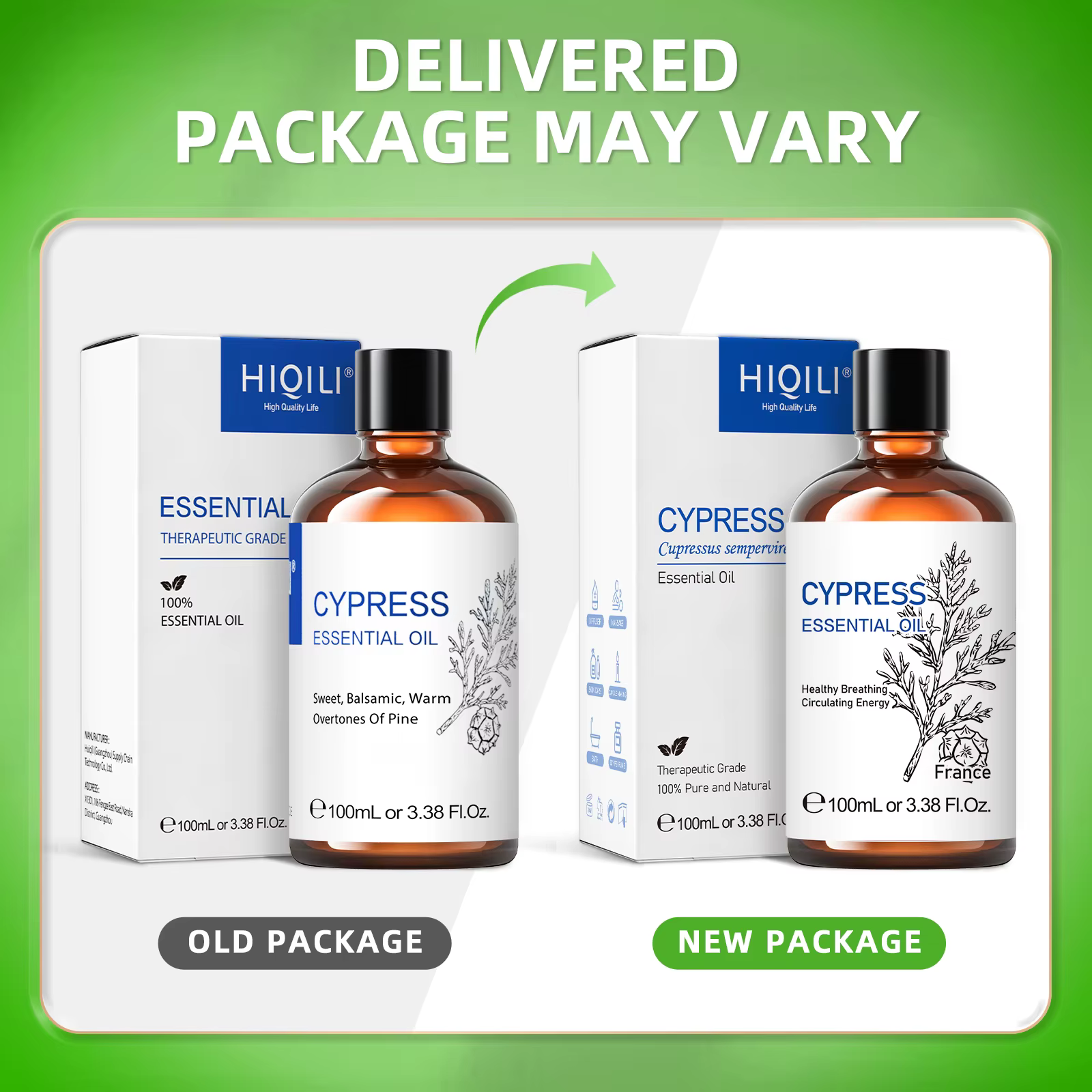 HIQILI 100ML huiles essentielles de cyprès
