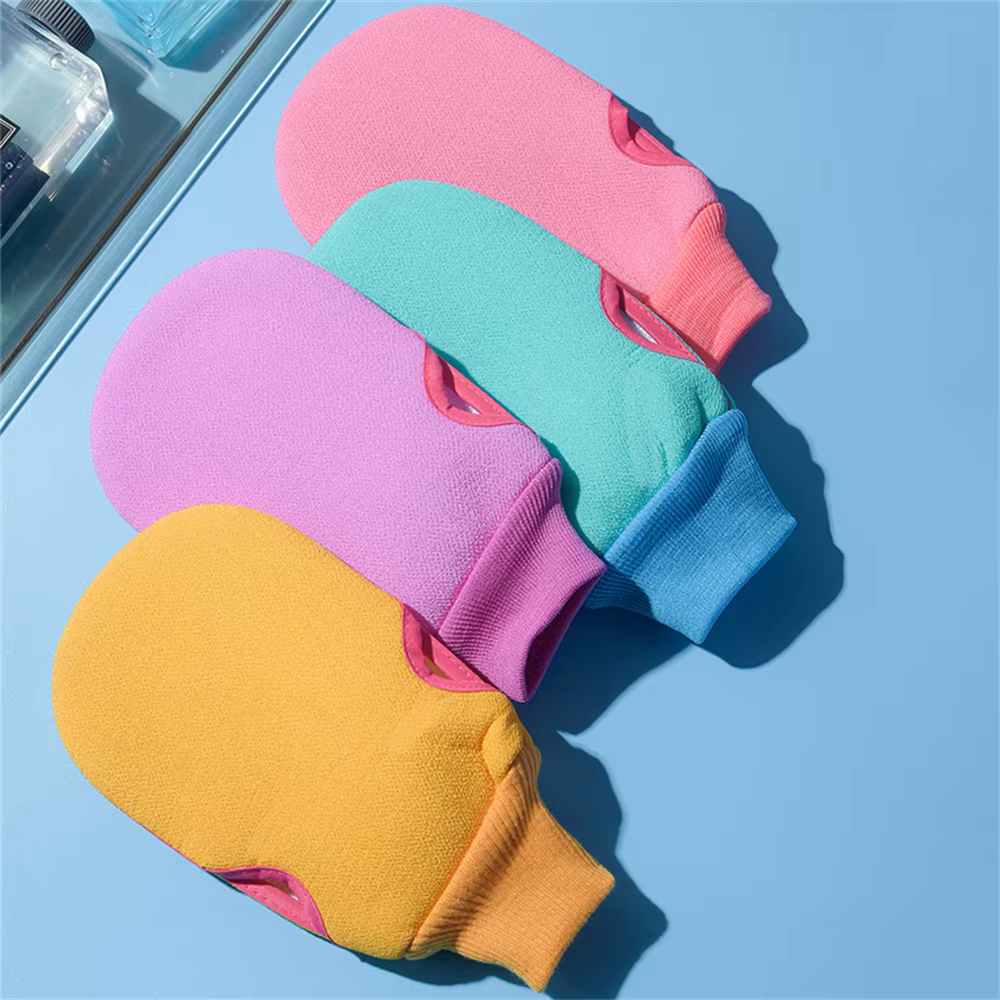 Gants exfoliants doubles