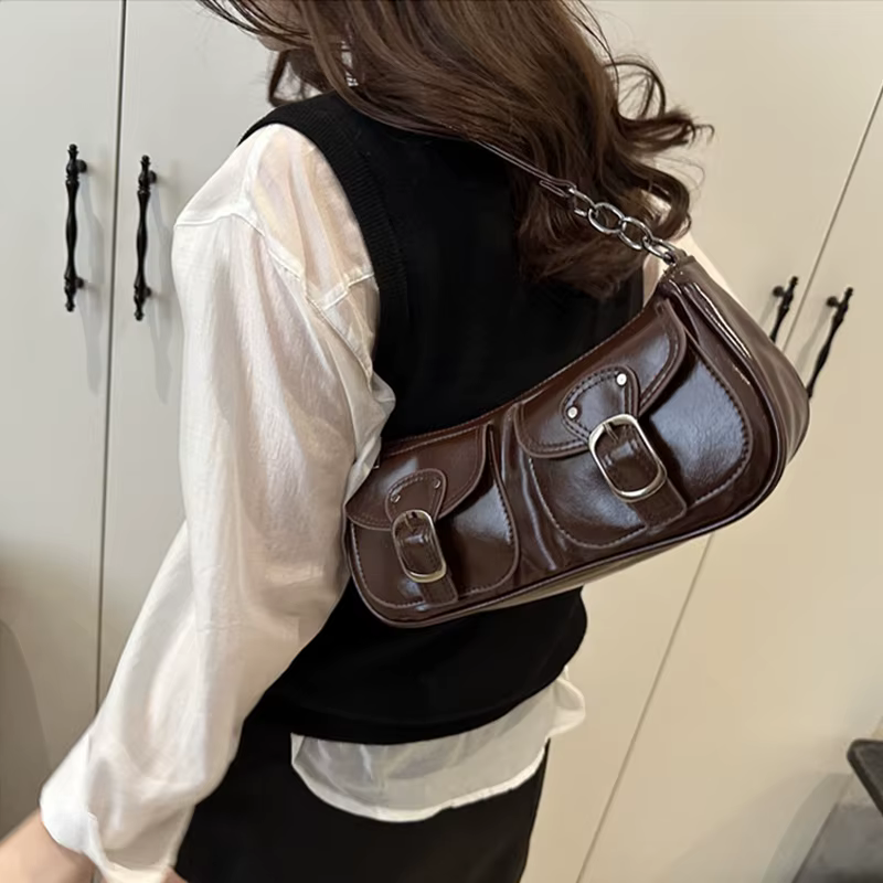 Sac à bandoulière pour femme, tendance et stylé, pour le quotidien, petit sac à main chic pour scooter, sac à bandoulière croisé élégant