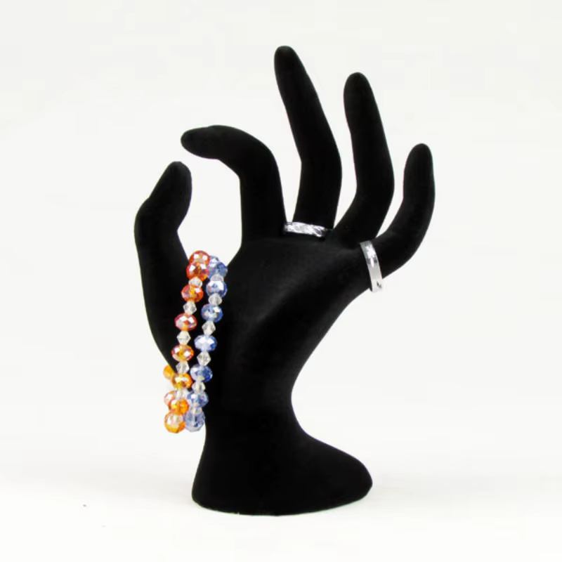 Support de Présentation Esthétique en Forme de Main pour Bagues, Montres et Bracelets – Organisateur de Bijoux