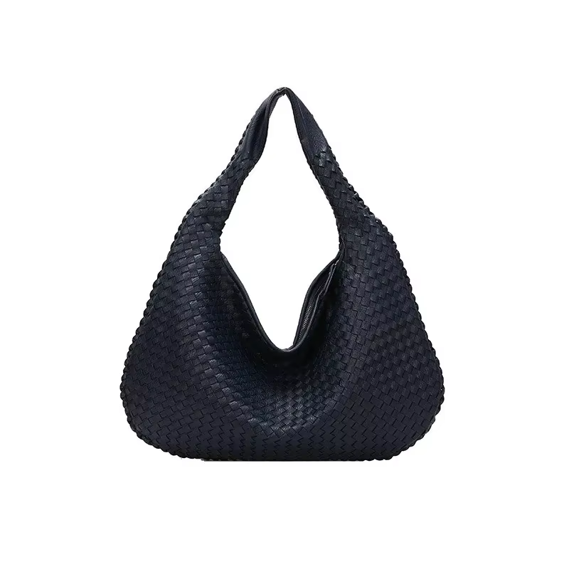Sac tissé à la main pour femme, aspect haut de gamme, texture épaissie, sac de transport à porter à l'épaule ou à la main