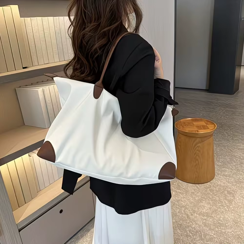 Sac fourre-tout pour femme - Grande capacité, nouveau style estival, sac à main décontracté et polyvalent, sac de voyage simple et élégant, sac de sport léger et portable, idéal pour ranger les téléph