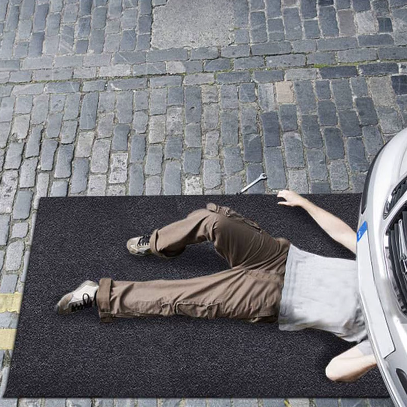 Tapis d'entretien de réparation de voiture, tampon d'huile absorbant, imperméable, lavable, feutre cisailable, réutilisable, tapis de déversement d'huile, tapis de sol de Garage