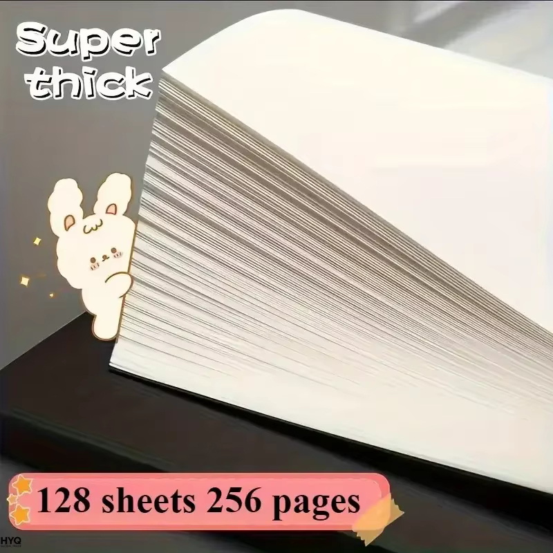 Bloc-notes A5 256 pages, carnet de croquis vierge, carnet de notes, journal scolaire, papeterie utile, fournitures de bureau
