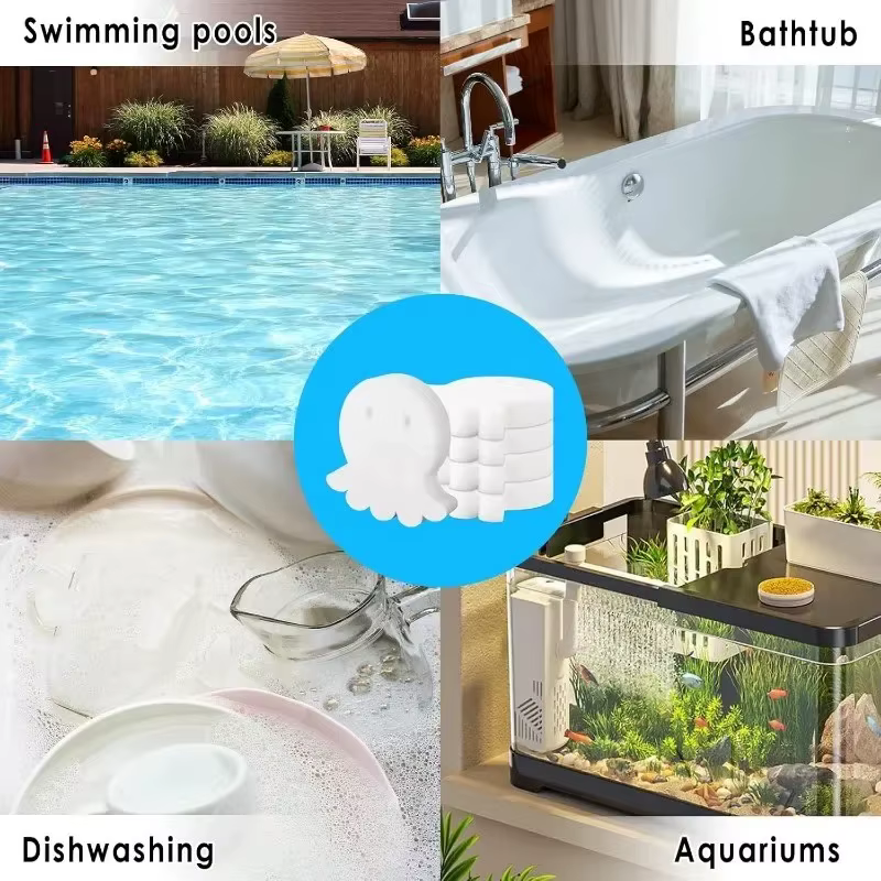 Éponges absorbantes d'huile écologiques biodégradables, absorbent efficacement l'huile flottante, la graisse et les résidus dans l'eau des piscines et des spas