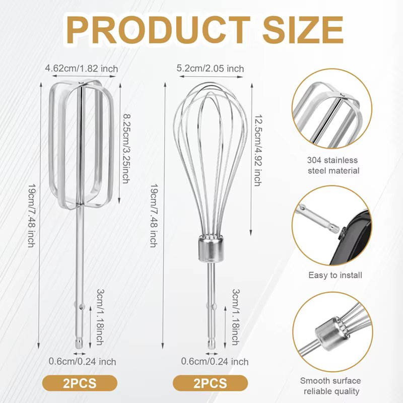 Ensemble d'accessoires de rêves de batteurs de centre commercial à main, acier inoxydable, 2 styles, déterminer le centre commer