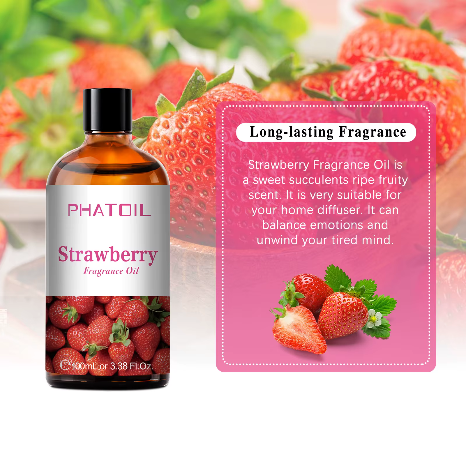 Château parfumé série Fruit avec compte-gouttes en verre