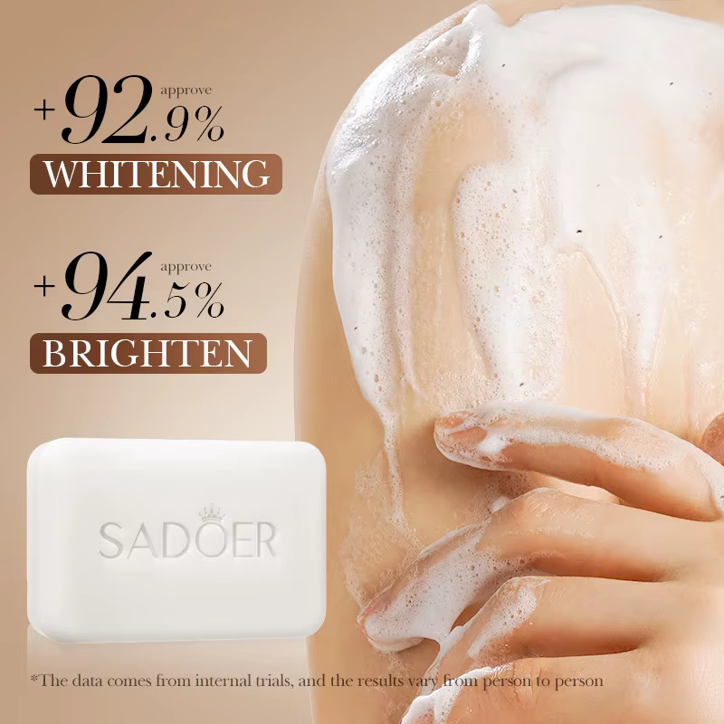 SADOER Niacinamide arbutine savon pour le visage hydratant éclaircissant nettoyage en profondeur corps