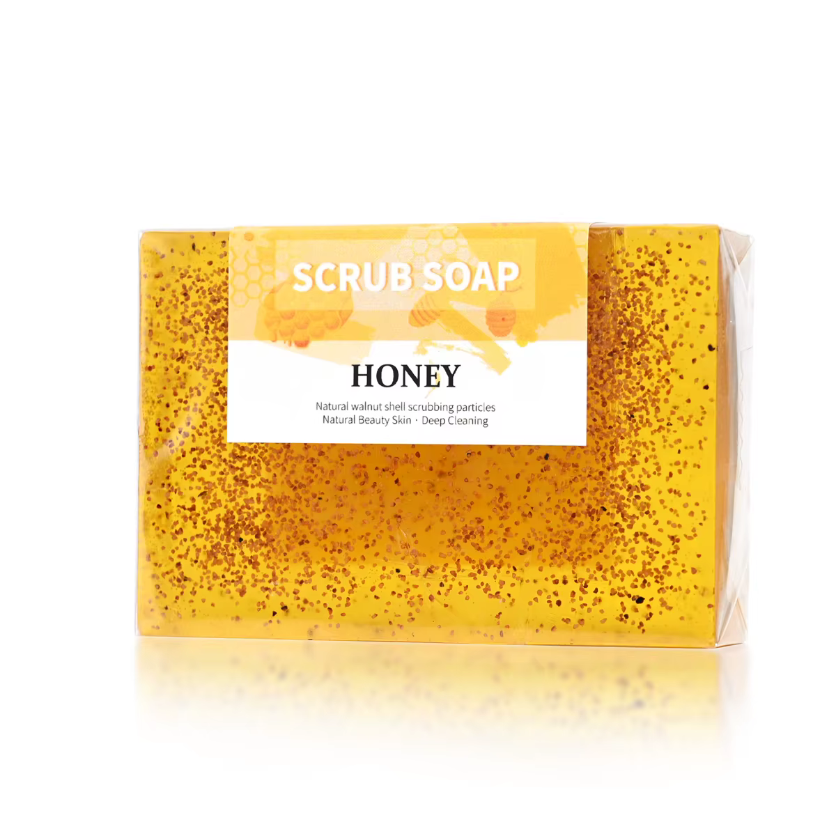 M + 100G savon de gommage aux particules de noix au miel naturel nettoie en douceur les Pores lavage du visage