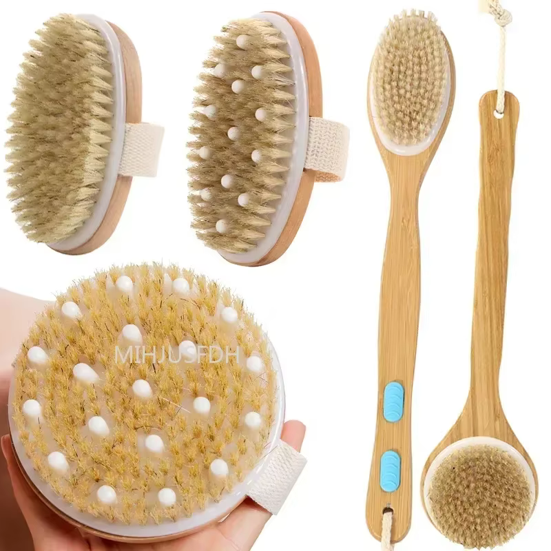 Brosse de Massage pour la peau sèche 2 en 1