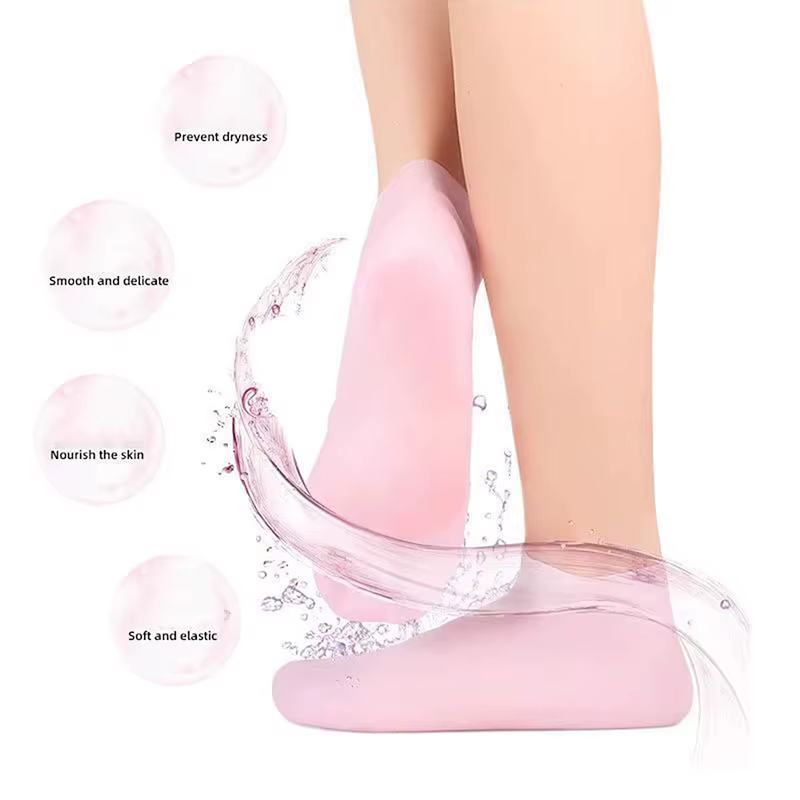 Chaussettes hydratantes en Silicone pour femmes