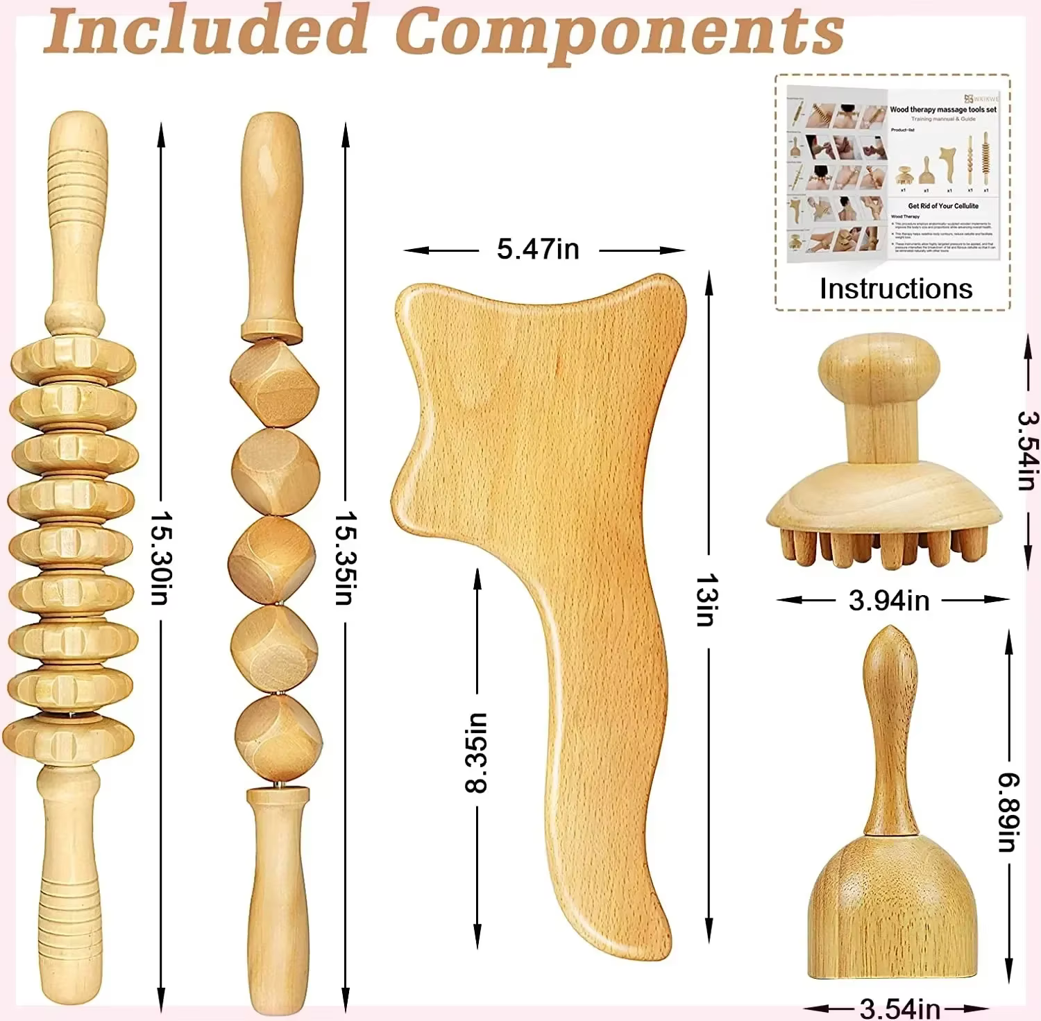 Maderoterapia-Kit de thérapie en bois