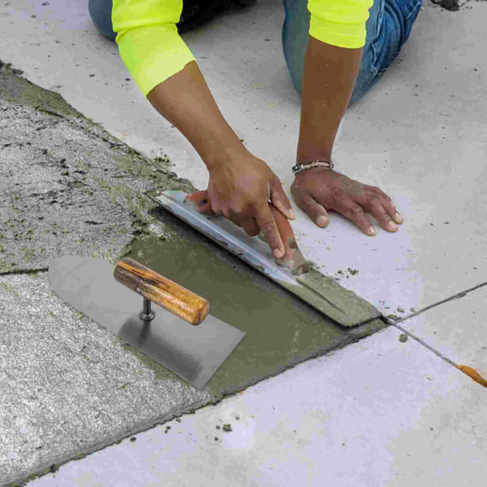 Truelle à béton, outil de truelle à main, outil de finition du béton, outil de truelle de plâtrage