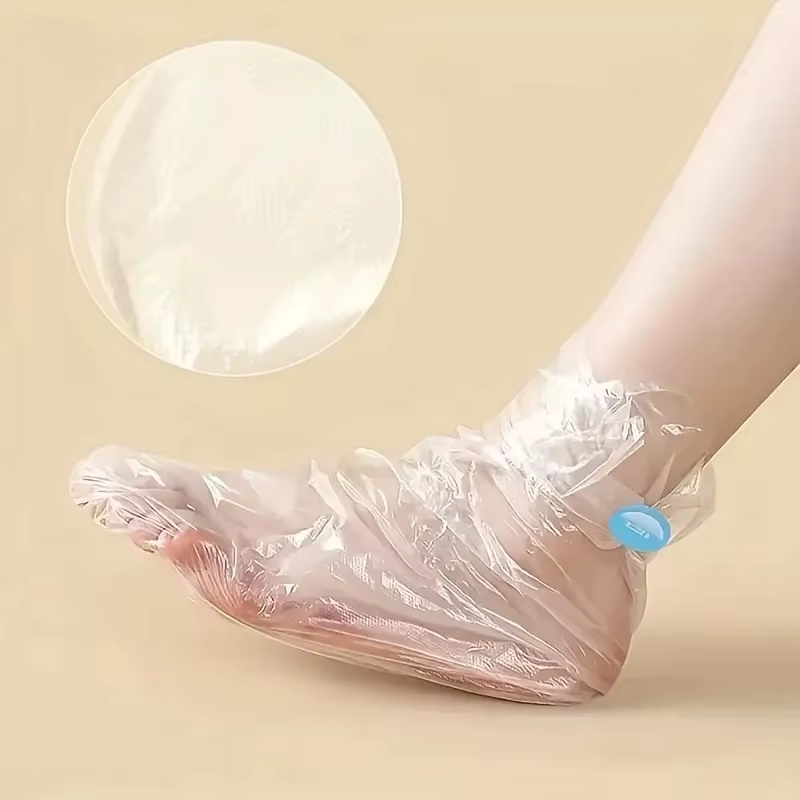 100 chaussettes jetables pour le soin des pieds - Masques hydratants