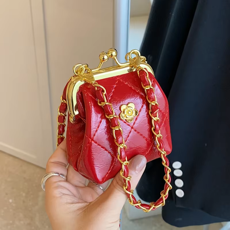 Mini sac à bandoulière pour femme, sac à main de luxe, porte-monnaie JOinitiated, sac à rouge à lèvres à clip mignon, sac Hobo pour femme, super designer