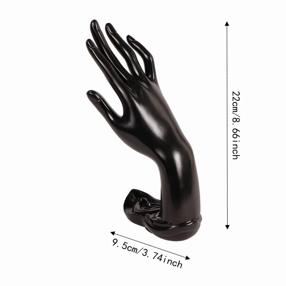 Mannequin main réaliste pour présentation de bijoux, élégant et robuste, support durable pour bracelets, 22 cm, idéal pour la photographie de bijoux