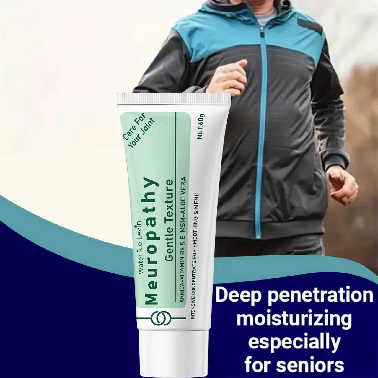 Crème de neuropathie Water Ice Levin à l'arnica et à la vitamine B6 - Concentré intensive pour apaiser l'inconfort nerveux et réparer la peau