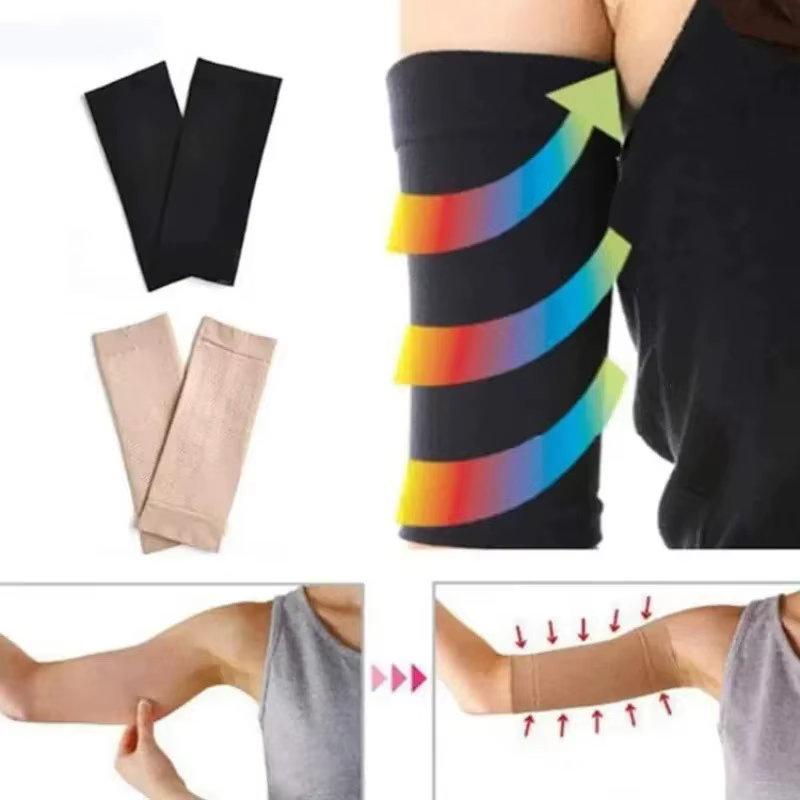 1 Paire de Manches de Compression Amincissantes pour Bras Femme
