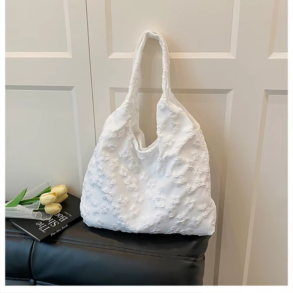 Sac à main de Style japonais pour femmes, sac à bandoulière tendance de grande capacité, sac de Shopping à motif floral pour femmes