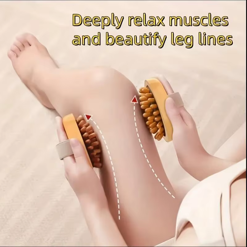 Brosses de massage brunes pour le corps