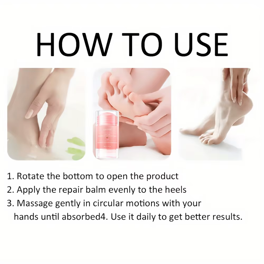 LGRAMER Crème pour les mains et les pieds à la pêche Hydrate et nourrit en profondeur la peau