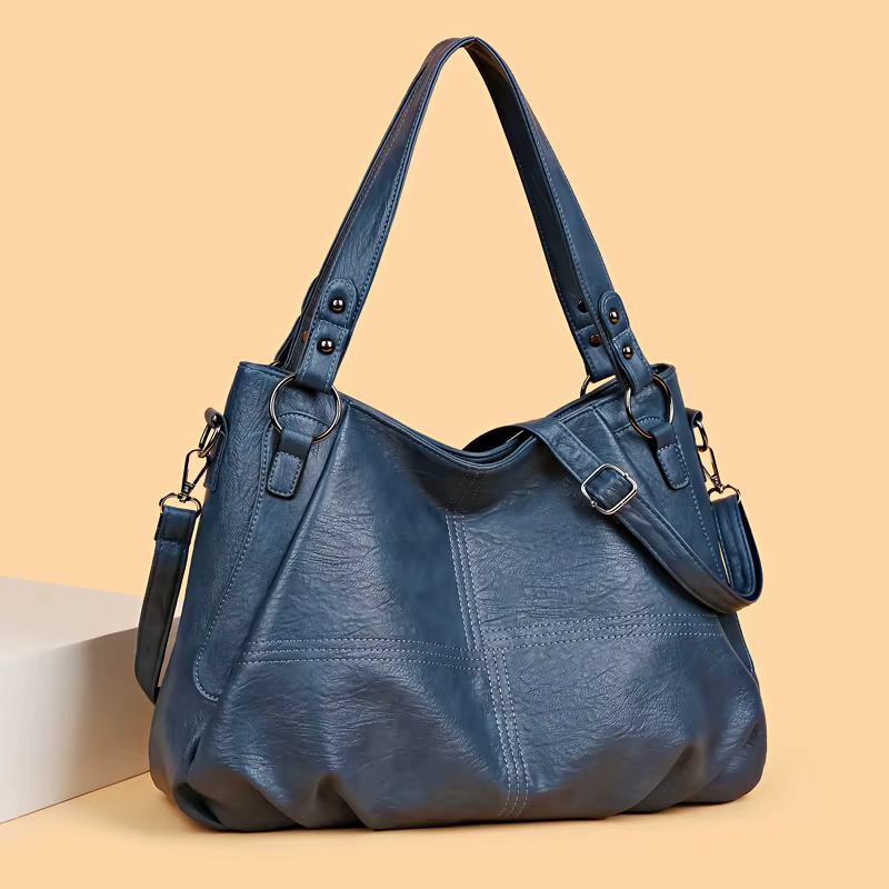 Sac à Main Simple en Cuir Souple de Grande Capacité pour Femme, Fourre-Tout de Luxe Célèbre de Styliste, de Haute Qualité, à la Mode