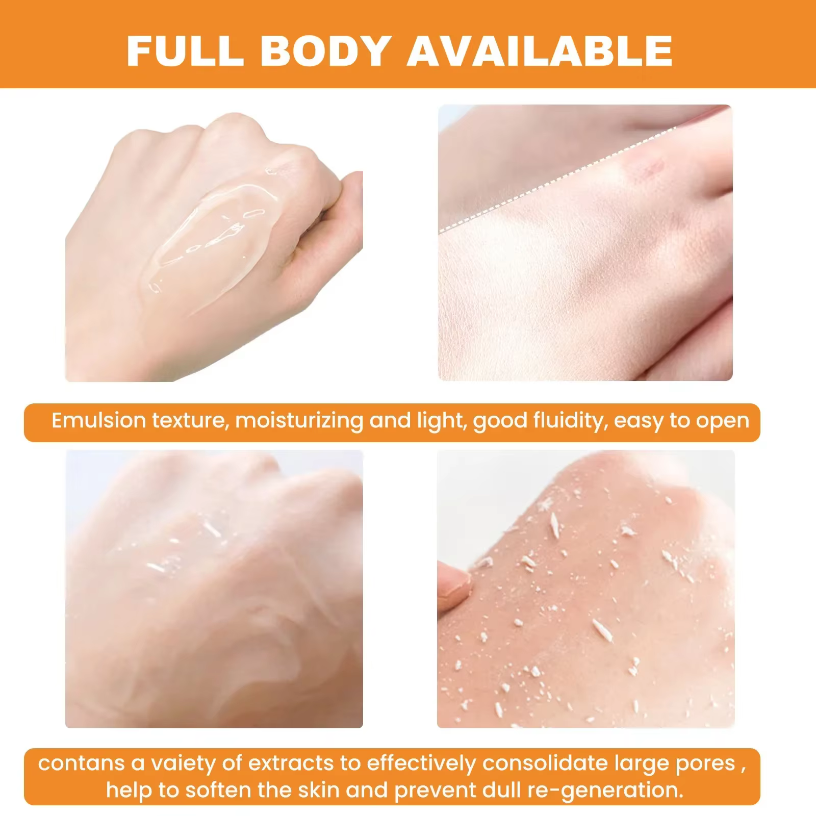 Gel exfoliant à l'orange