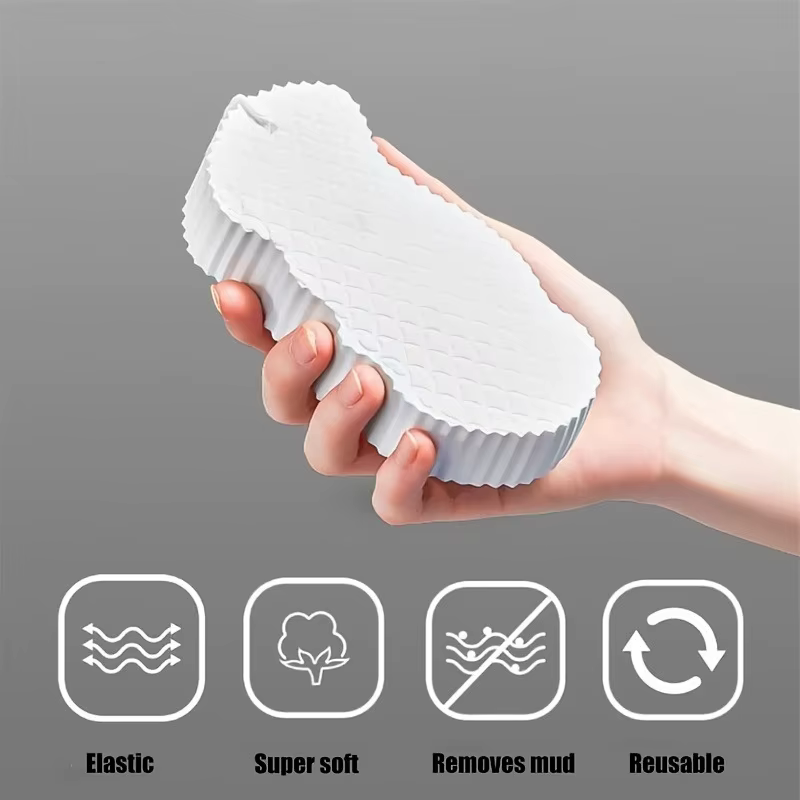 La boule de bain exfoliante ultra-douce est un nettoyant corporel réutilisable conçu pour un nettoyage en profondeur et l'élimination des peaux mortes.