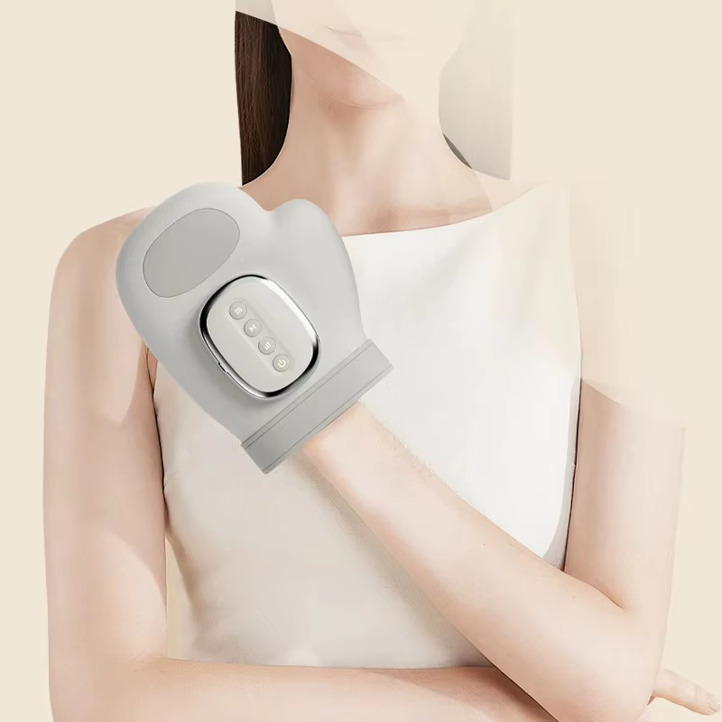 Gants de massage à compression d'air avec thérapie thermique - 3 modes pour soulager l'arthrite et le syndrome du canal carpien