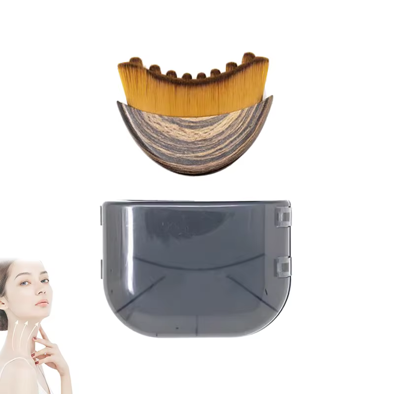 Brosse pour le visage à contour lymphatique
