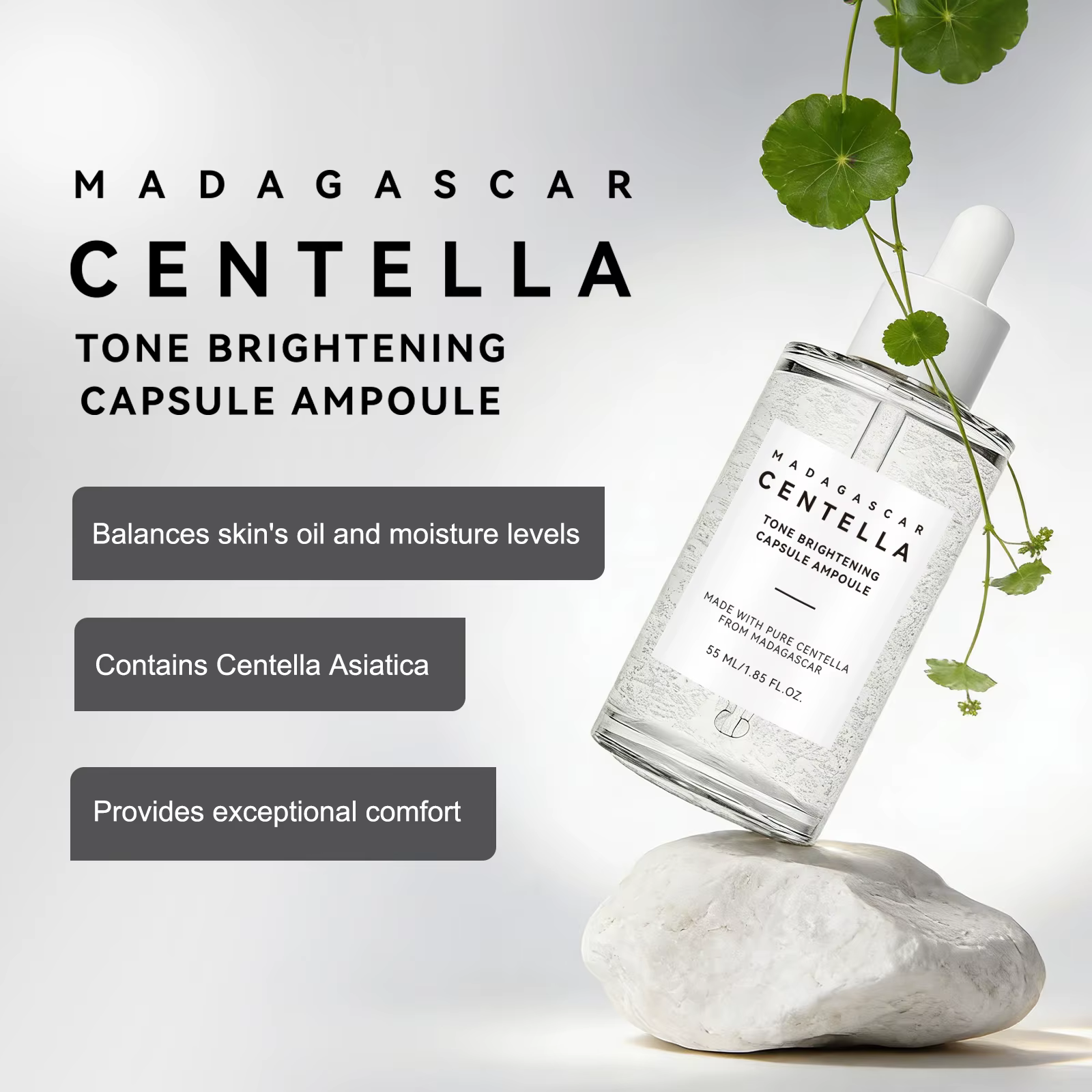 Ampoule éclaircissante Skin Tone Perfector 55ml - Sérum à la Centella et à la Niacinamide