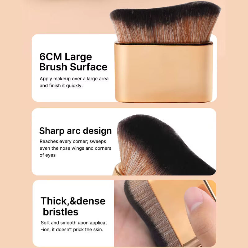Pinceau de maquillage pour le contour du bronzage
