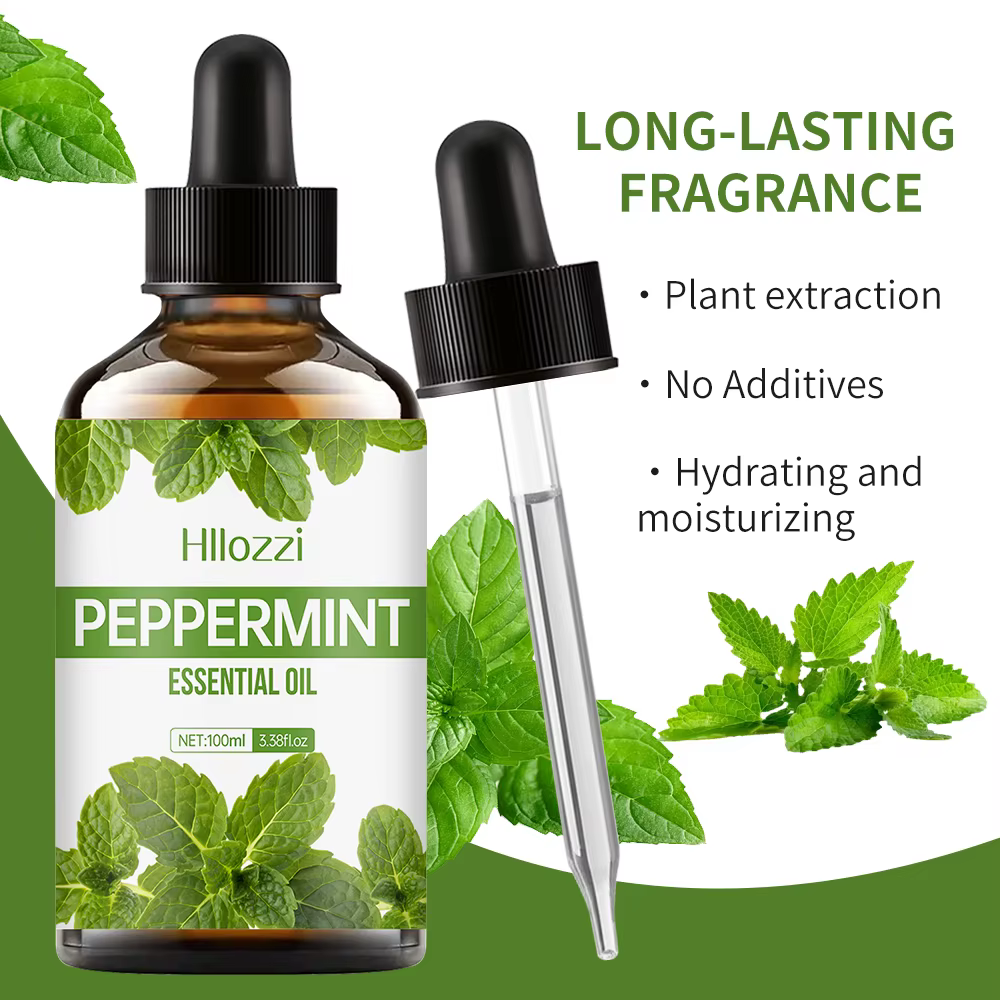 L'huile essentielle de massage corporel à la menthe poivrée est parfaite