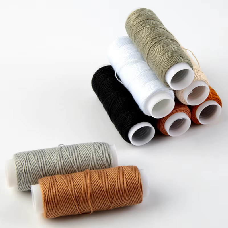 Kit de réparation de tissus d'ameublement, kit de couture robuste, outils de travail du cuir avec aiguilles à coudre à la main, outils d'ailoi et fils