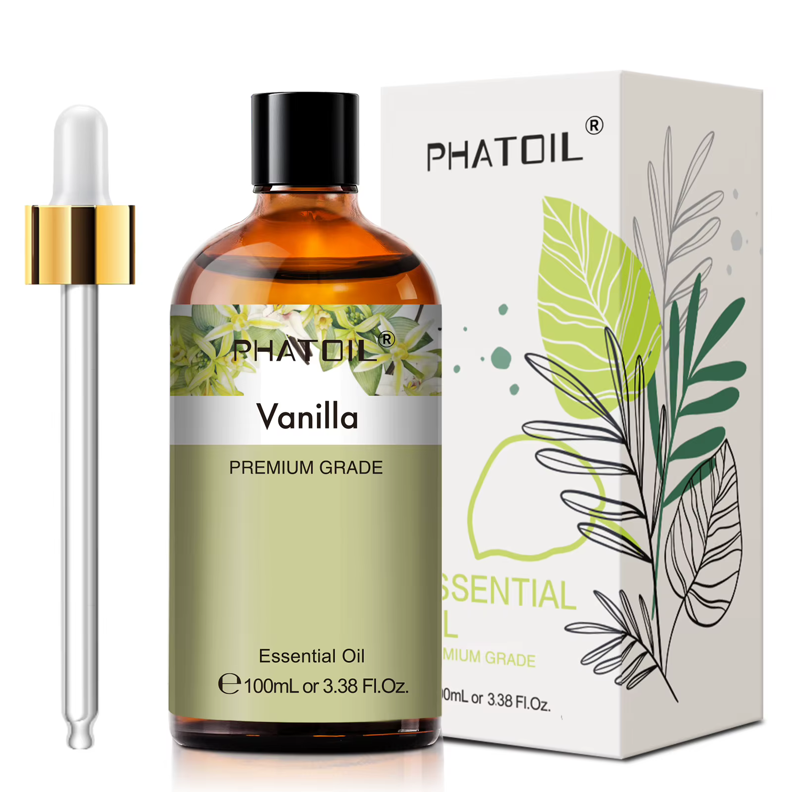 PHATOIL 100ml Huile essentielle d'aromathérapie végétale pour diffuseur