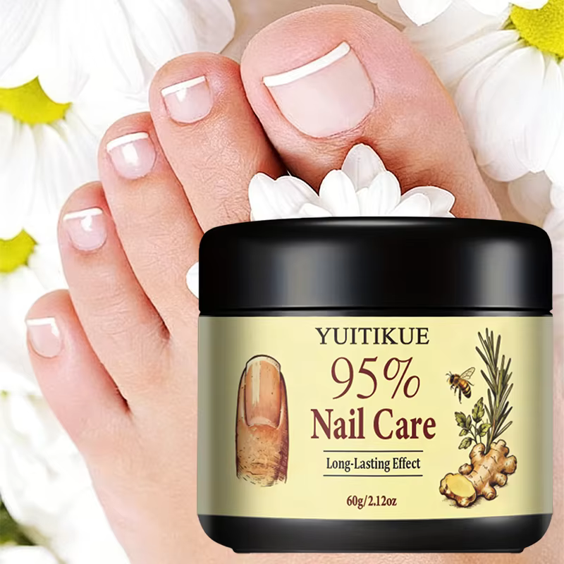 Crème de soin des ongles YUITIKUE 95% | Nourriture longue durée | Formule naturelle au gingembre et au romarin