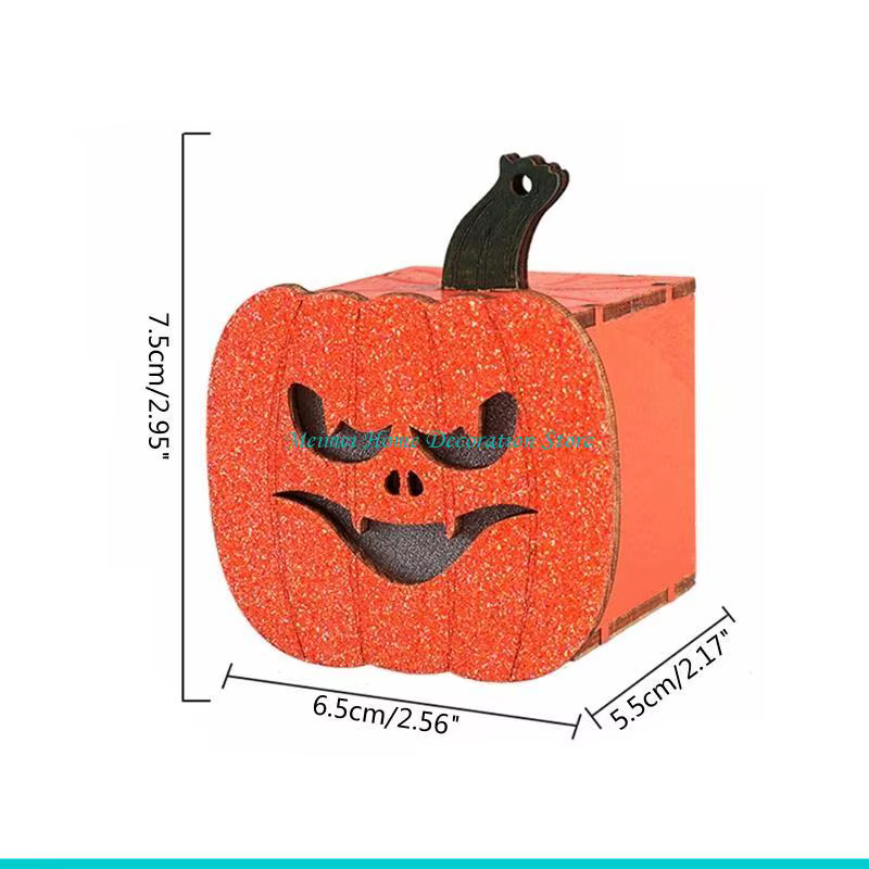 H7BF – lumières Led décoratives pour Halloween, décoration effrayante, lumière d'ambiance en bois, décoration fête