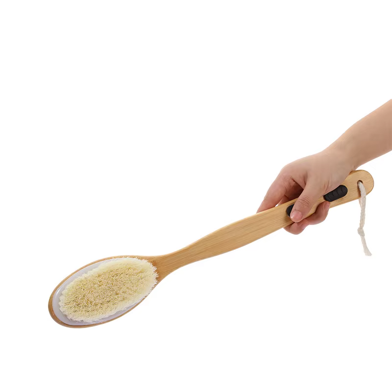 Brosse de douche à poils doux et durs