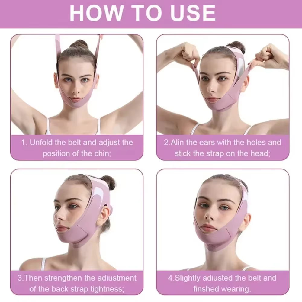 Femmes visage minceur pansement V ligne