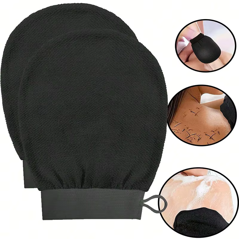 Gants exfoliants pour le corps