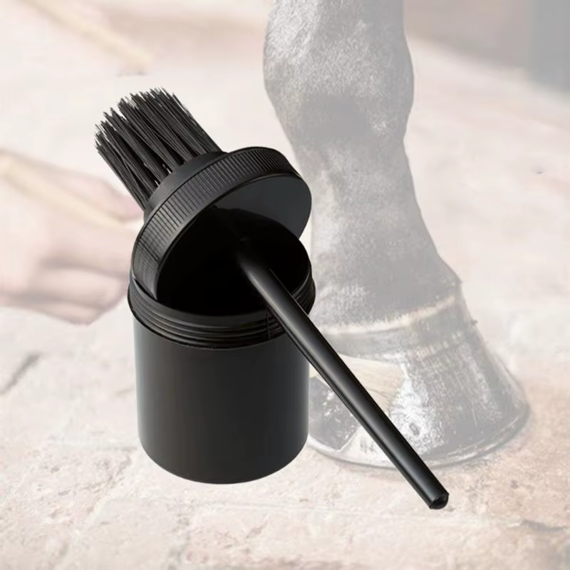 Brosse à huile pour sabots cheval, anti-fuite, brosse à graisse, outil nettoyage pour toilettage efficace une 69HD