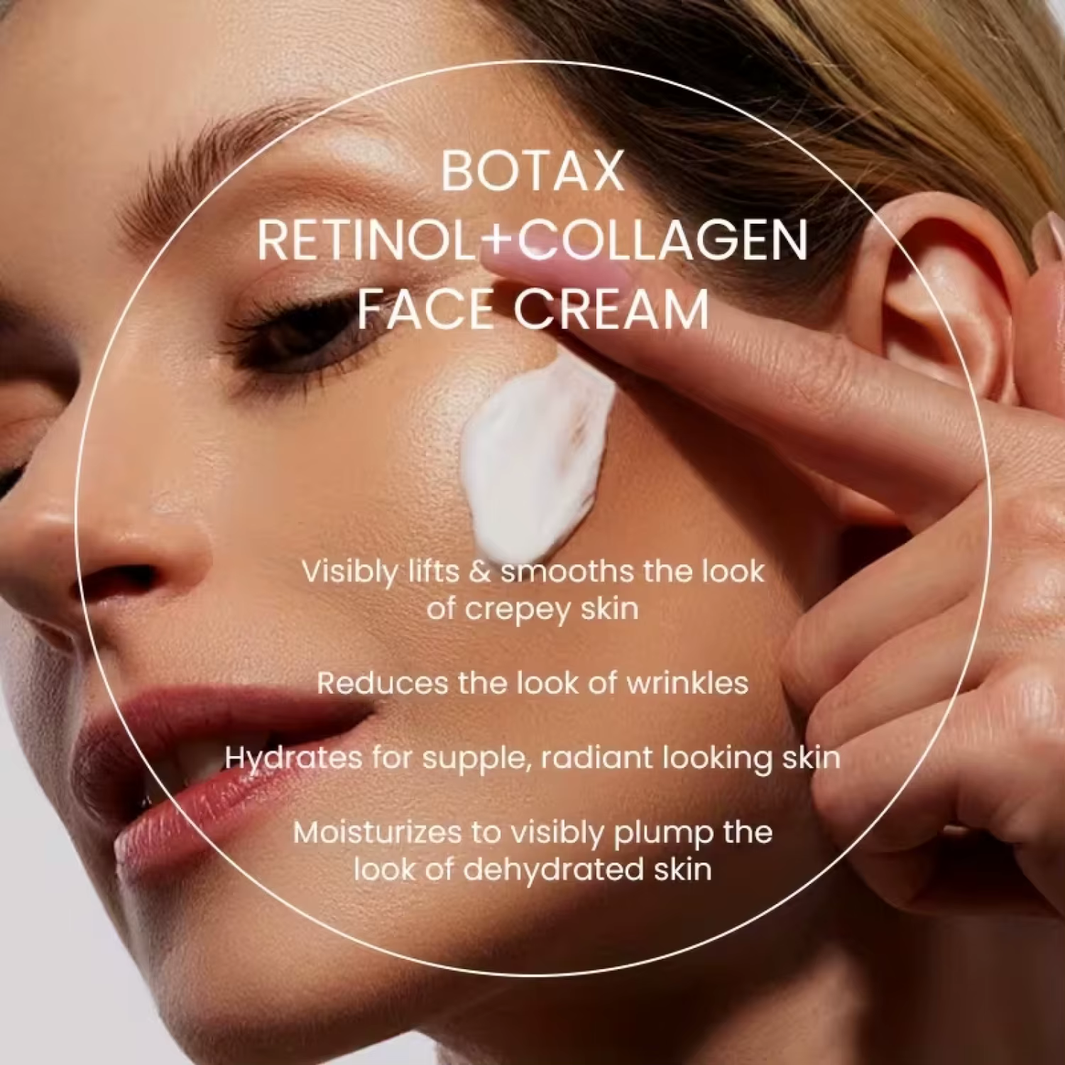 Crème visage au rétinol + collagène BOTAX : anti-âge, raffermit/levage visiblement, reconstitue les nutriments pour les peaux plus jeunes, radiantes et plus douces