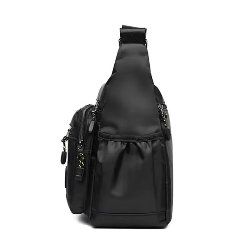 Sac à bandoulière d'affaires pour hommes avec poches multicouches, bandoulière réglable pour le travail et les voyages